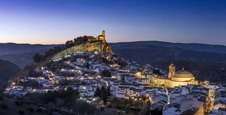 View of Montefrío, in the province of Granada