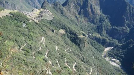 The main Inca Trail to Machu Picchu takes about three days of hiking.