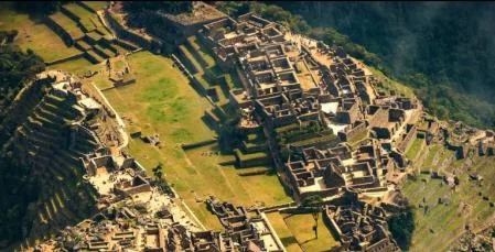 Imagen aérea de Machu Picchu.