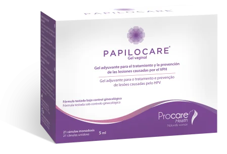 Papilocare® Gel Vaginal, el producto sanitario desarrollado y patentado por Procare Health para complementar el abordaje de las lesiones asociadas al VPH