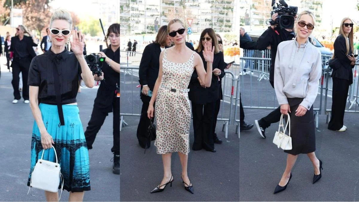 Hollywood Stars Shine at Prada's Milan Fashion Week Show