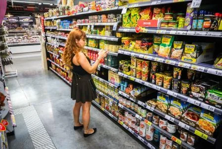 Cliente en un supermercado