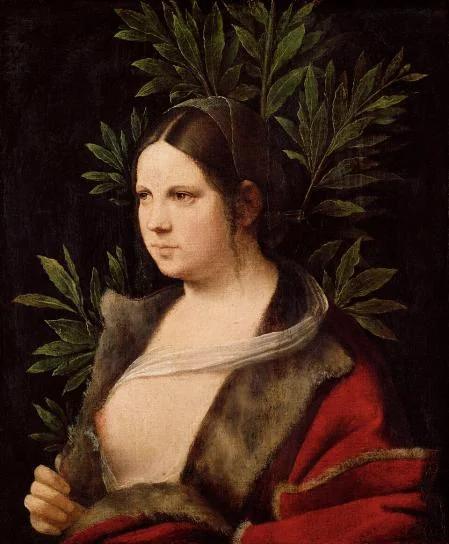 Laura (1506), with an uncovered breast.