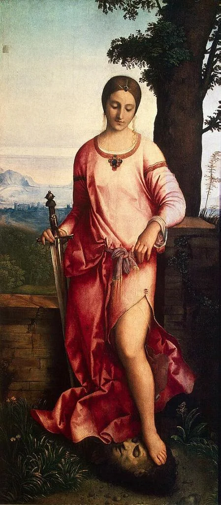 Judith, example of female sensuality.
