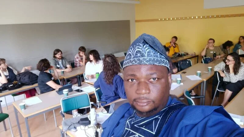 Kehinde Adegboyega, co-founder and executive director of Human Rights Journalists Network at Housing Rights conference.